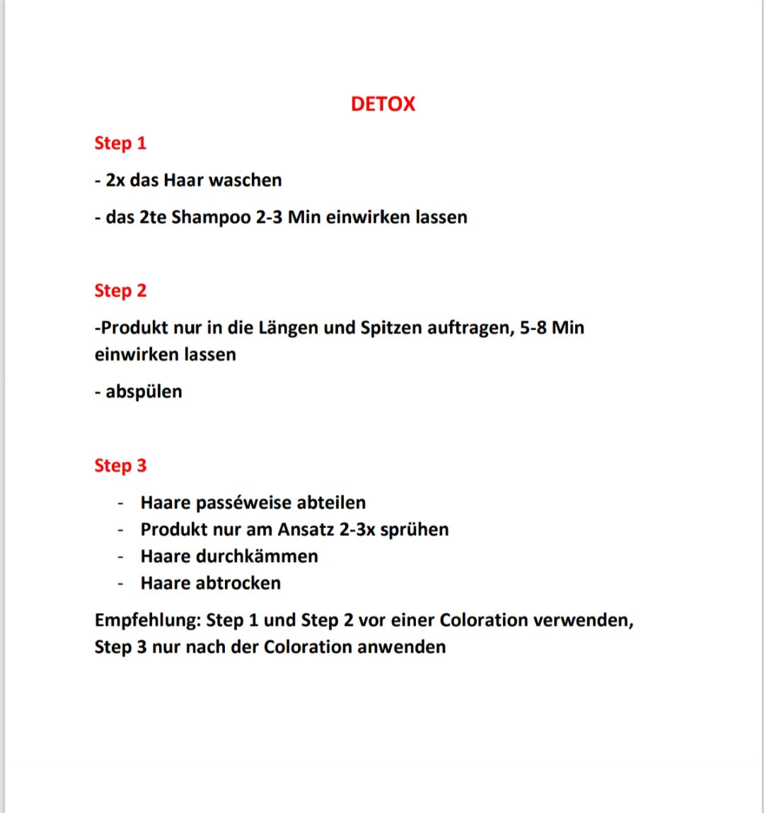 Puri Detox Entgiftung für das Haar Set Preis !!!