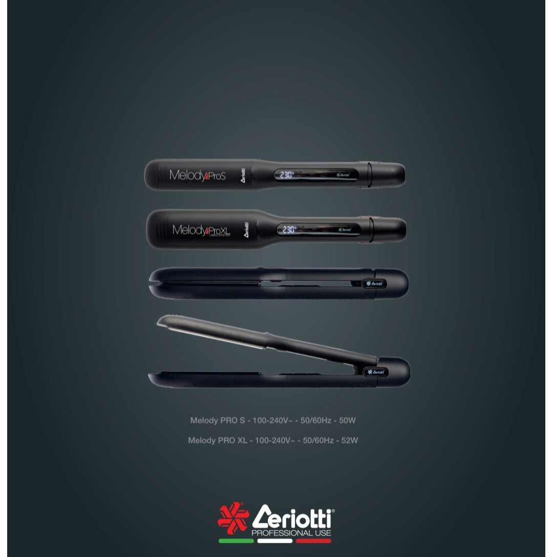 Ceriotti Glätteisen mit Vibration, erhältlich in 2 verschiedenen Modelle, Breite mit Vibration, Schmal ohne Vibration !!